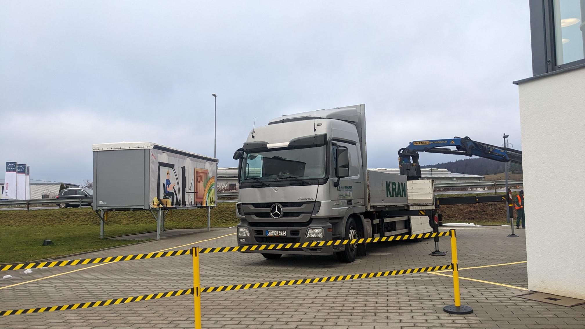 LKW-Ladekran Unterweisung