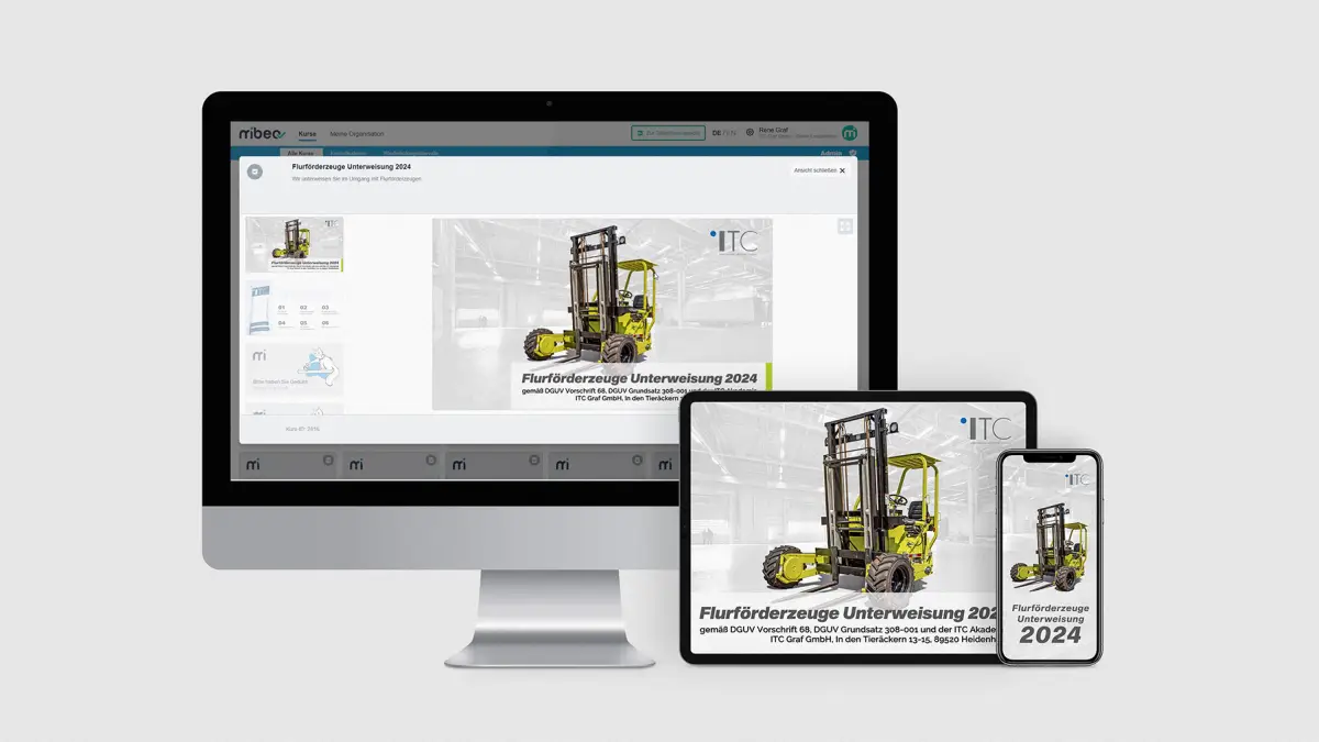 Jährliche Gabelstapler Online-Unterweisungen – ITC Lexikon