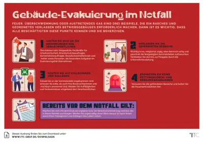 Gebäude-Evakuierung  im Notfall – Download