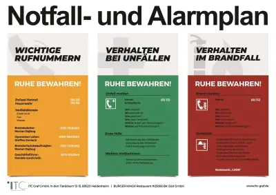 Notfall- und Alarmplan für Unternehmen
